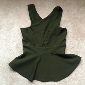Charlotte Russe Tops - Charlotte Russe Peplum Top With Cutout Charlotte Russe Tops - Charlotte Russe Peplum Top With Cutout